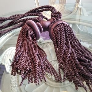 Deep Purple Tassels (tie backs)